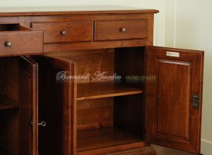 Credenza classica in legno massello di noce 4 ante da 180 cm